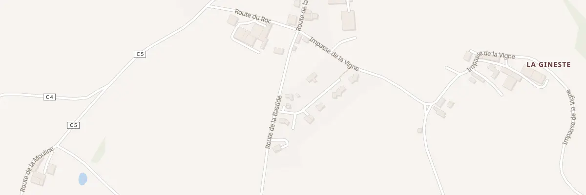 Plan du 1 Lot La Peyre Blanque à Camjac