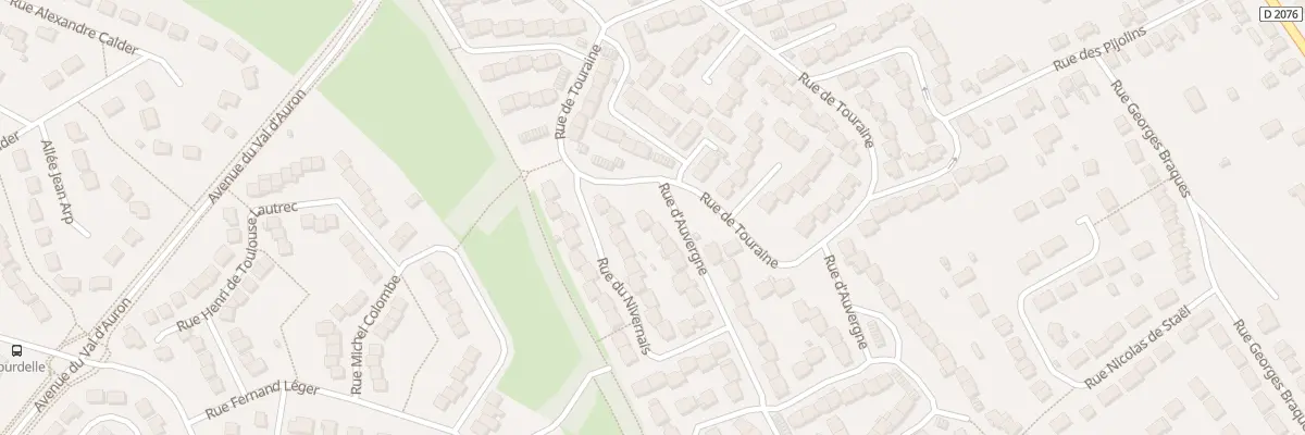 Plan du 2 Rue d’Auvergne à Bourges