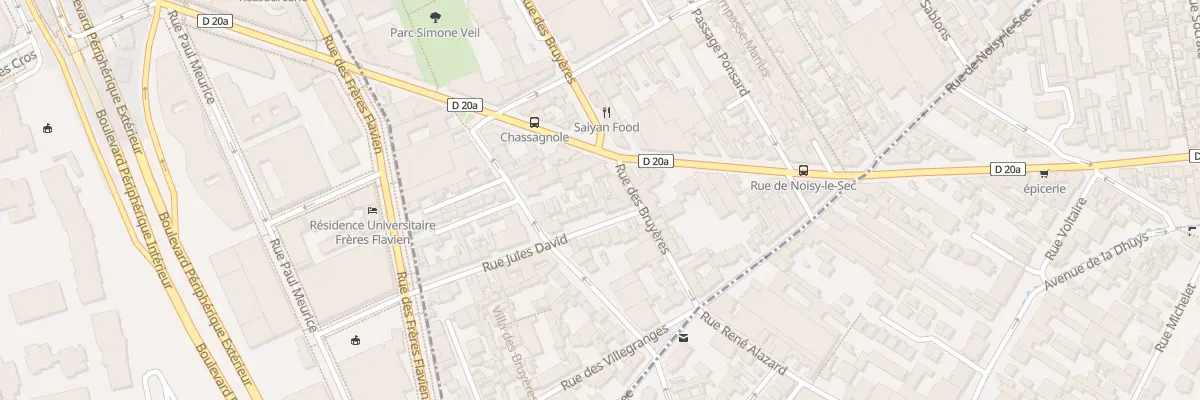 Plan du 6 Rue Jules David aux Lilas