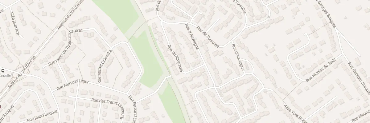 Plan du 15 Rue du Nivernais à Bourges