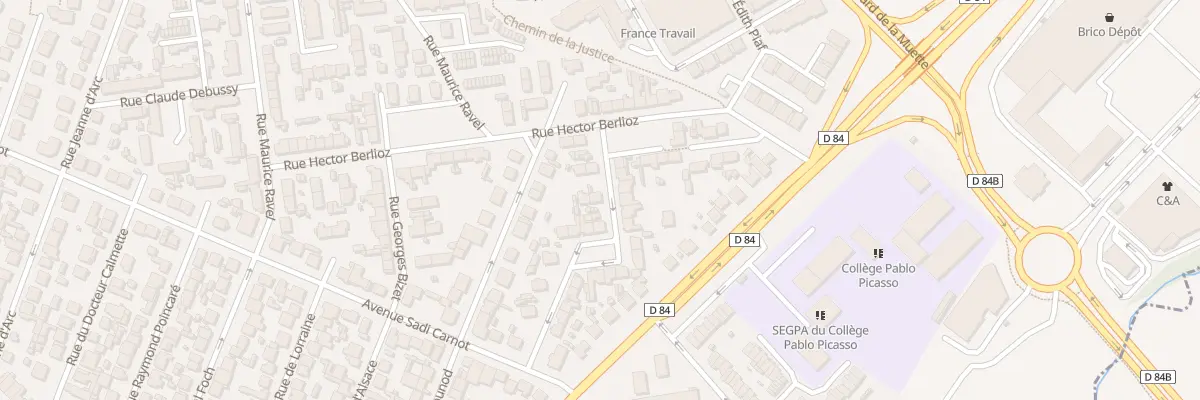 Plan du 15 Rue Mozart à Garges-lès-Gonesse
