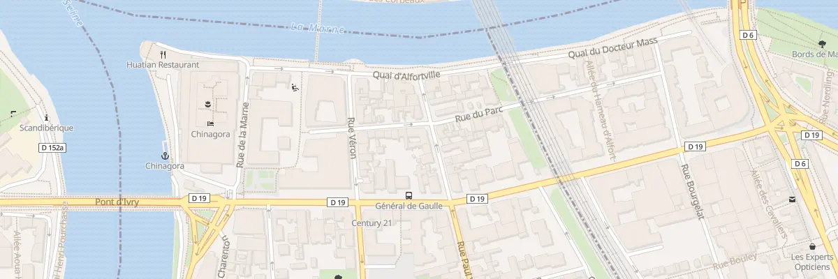 Plan du 8 Rue Vaillant Couturier à Alfortville