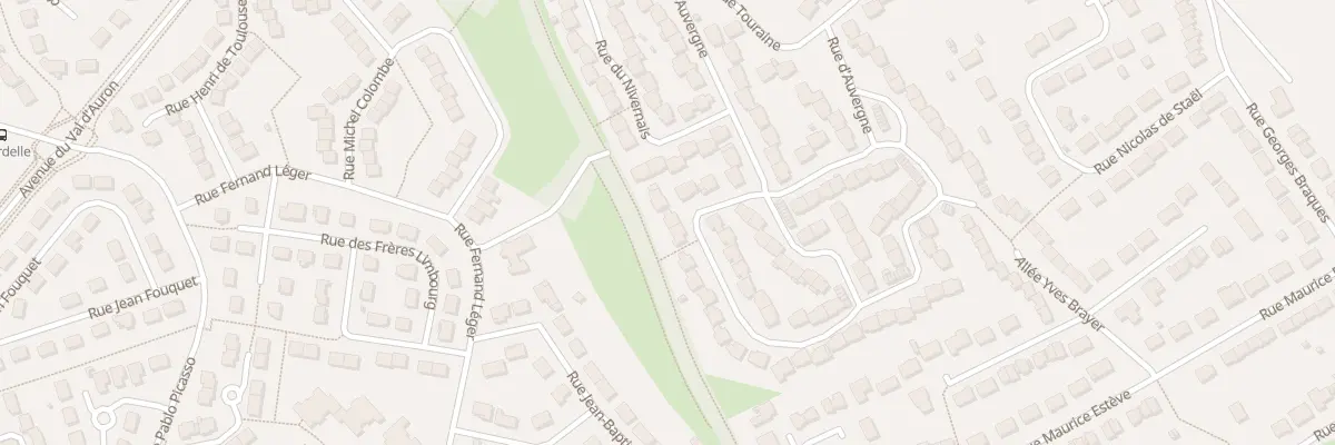 Plan du 28 Rue d’Auvergne à Bourges