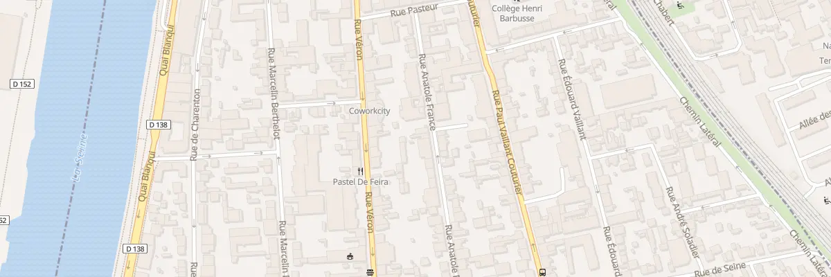 Plan du 24 Rue Anatole France à Alfortville