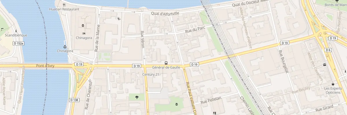 Plan du 23 Rue Charles de Gaulle à Alfortville
