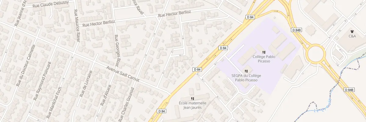 Plan du 14 Rue Mozart à Garges-lès-Gonesse