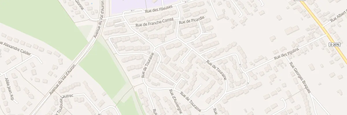 Plan du 8 All de Touraine à Bourges