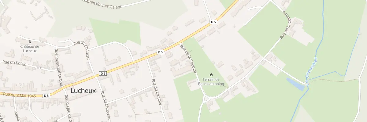 Plan du 2 Rue de la Couture à Lucheux