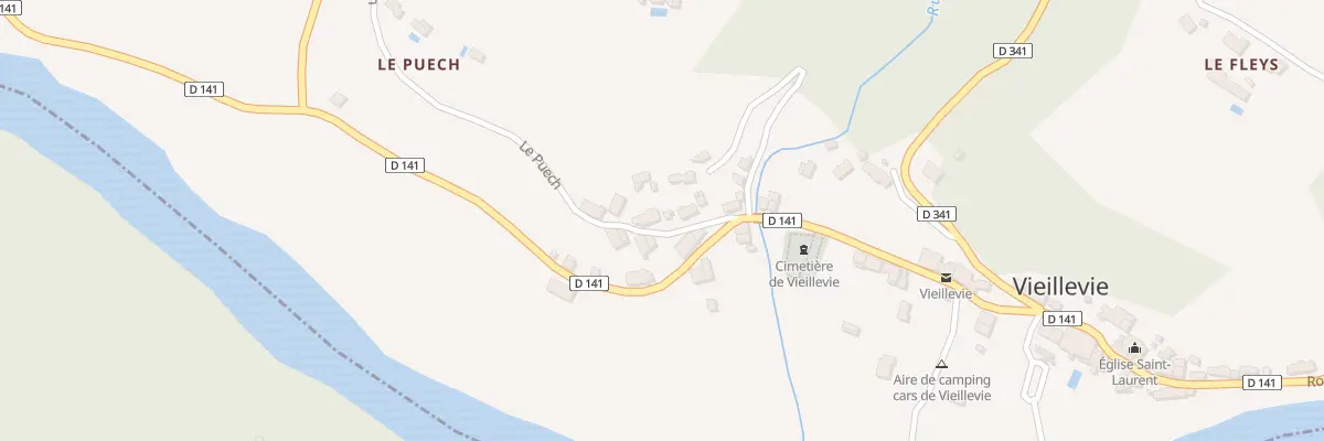 Plan du 5039 Le Bourg à Vieillevie