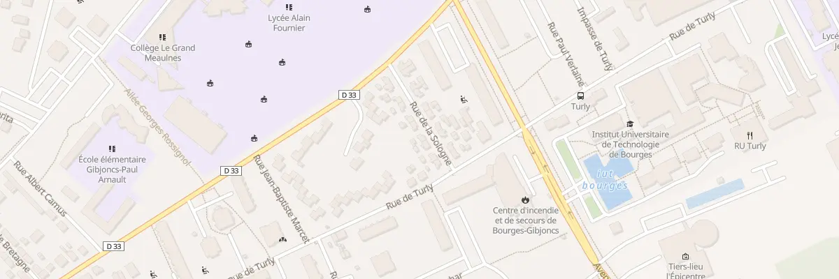Plan du 14 Rue de Sologne à Bourges