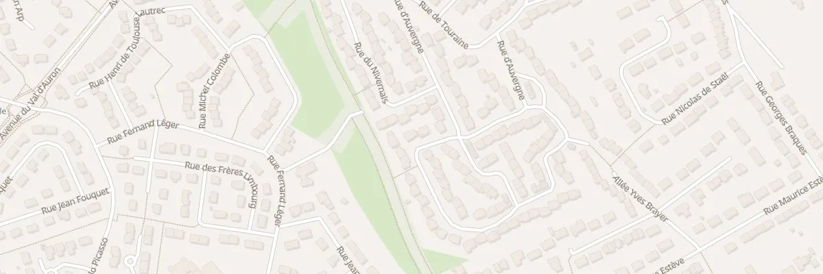 Plan du 24 Rue d’Auvergne à Bourges