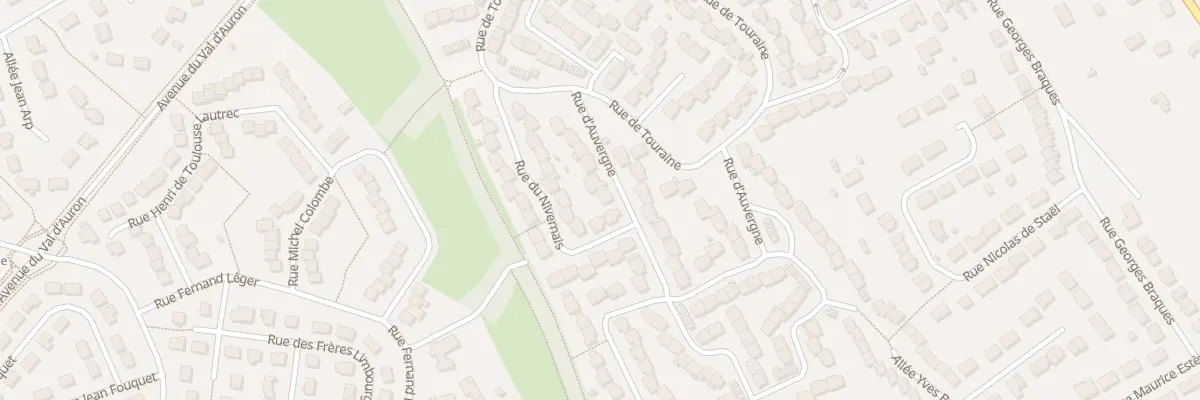 Plan du 12 Rue d’Auvergne à Bourges