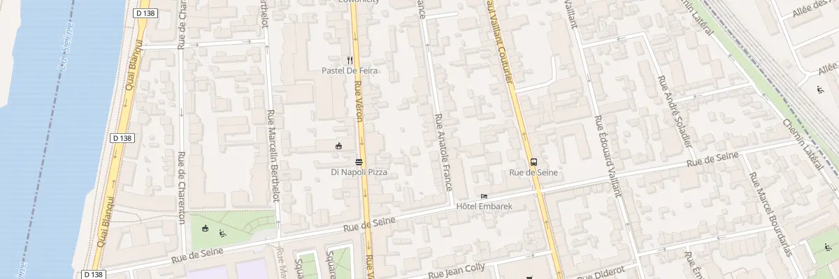 Plan du 50 Rue Anatole France à Alfortville