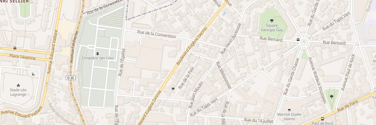 Plan du 19 Rue de la Paix aux Lilas