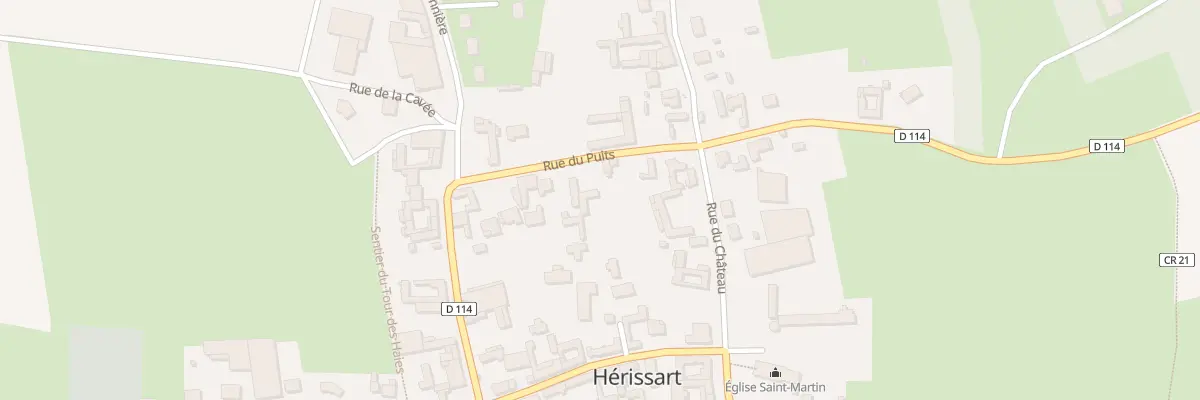 Plan du 13 Rue du Puits à Hérissart
