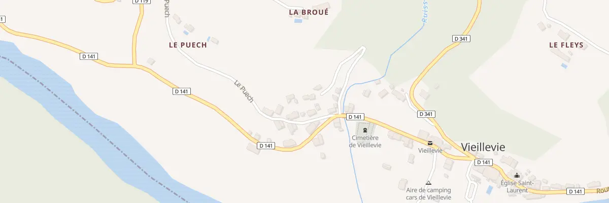 Plan du 5036 Le Bourg à Vieillevie