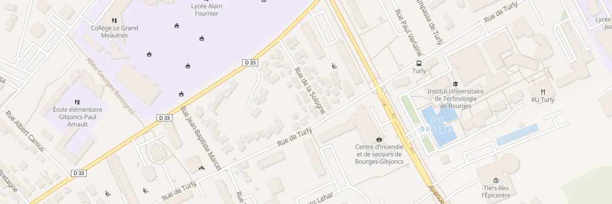 Plan du 16 Rue de Sologne à Bourges