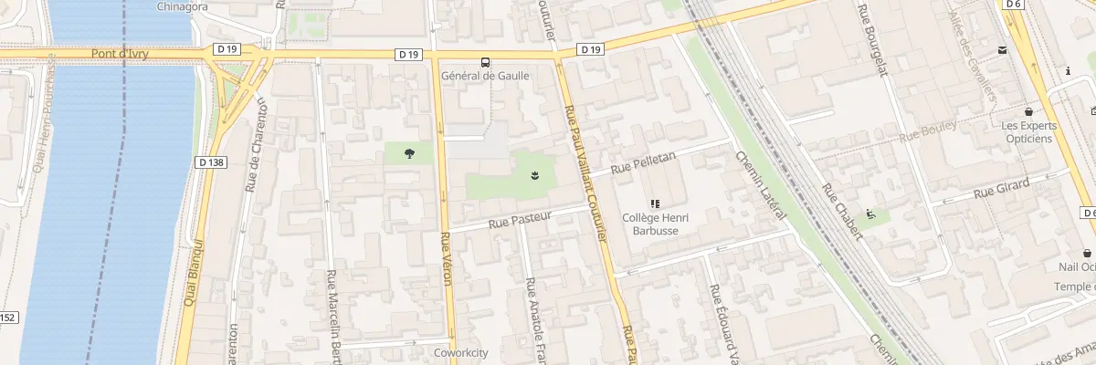 Plan du 30 Rue Vaillant Couturier à Alfortville