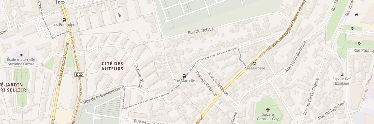 Plan du 66 Rue Marcelle à Pantin