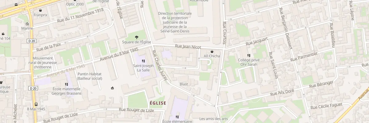 Plan du 5 Rue Théophile Leducq à Pantin