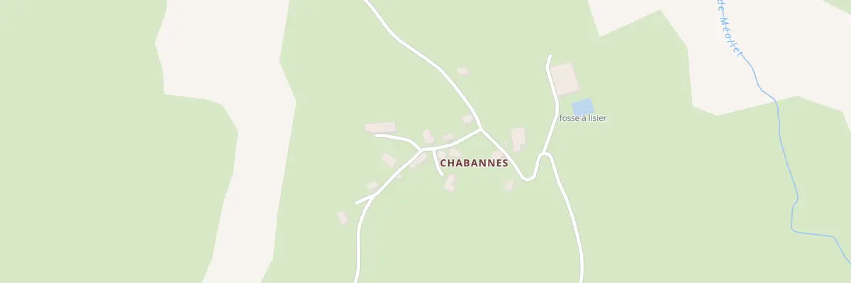 Plan du 5125 Chabannes à Méallet