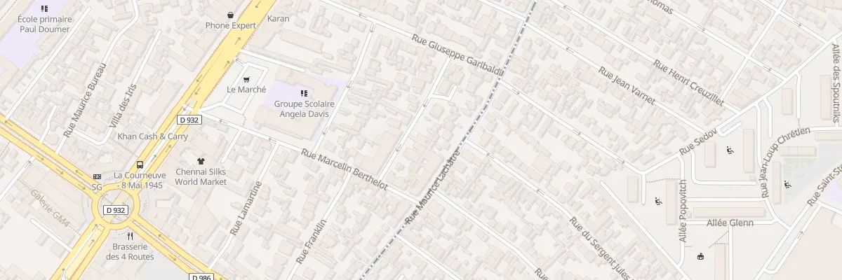 Plan du 12 Rue du Président Wilson à La Courneuve