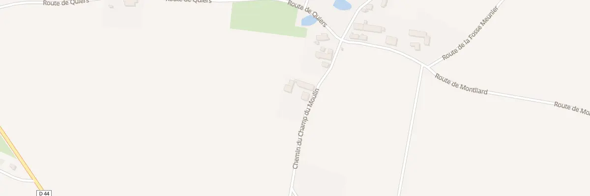 Plan du 6 Che du Champ du Moulin à Montliard