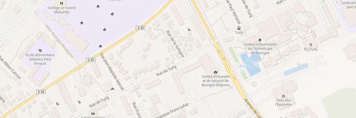 Plan du 20 Rue de Sologne à Bourges