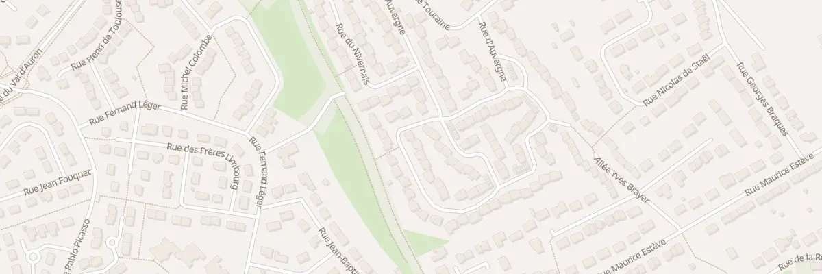 Plan du 23 Rue d’Auvergne à Bourges