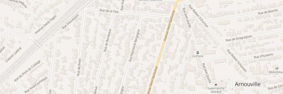 Plan du 68 Rue Raymond Bergogne à Arnouville
