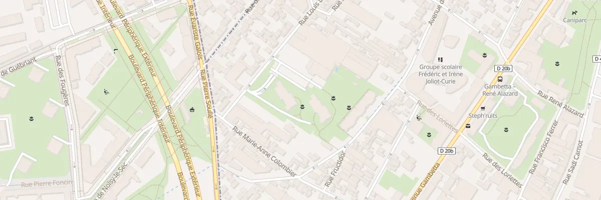 Plan du 18 Rue Louis David à Bagnolet