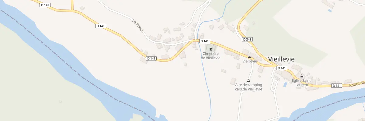 Plan du 5030 Le Bourg à Vieillevie