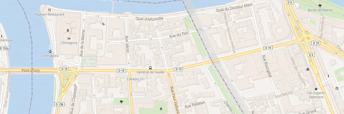 Plan du 11 Rue Vaillant Couturier à Alfortville