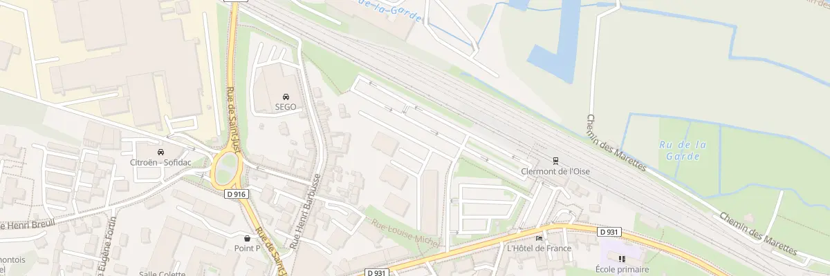 Plan du 1 Sq des Arts à Clermont