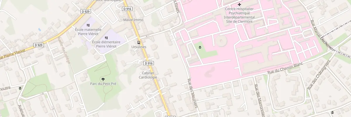 Plan du 10 Rue des Meuniers à Clermont