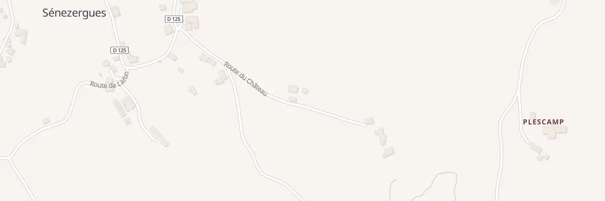 Plan du 5002 Le Bourg à Sénezergues