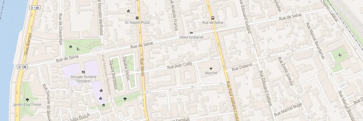 Plan du 13 Rue Jean Colly à Alfortville