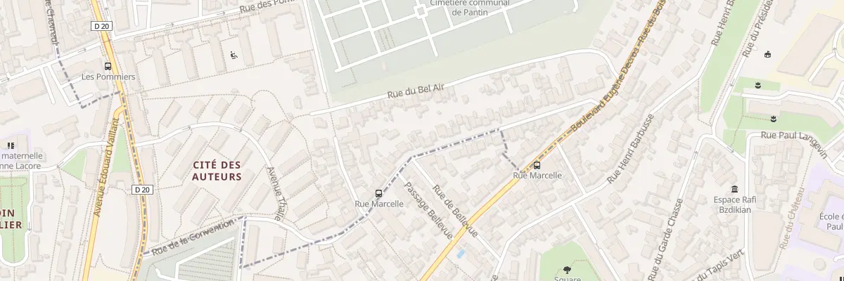 Plan du 54 Rue Marcelle à Pantin