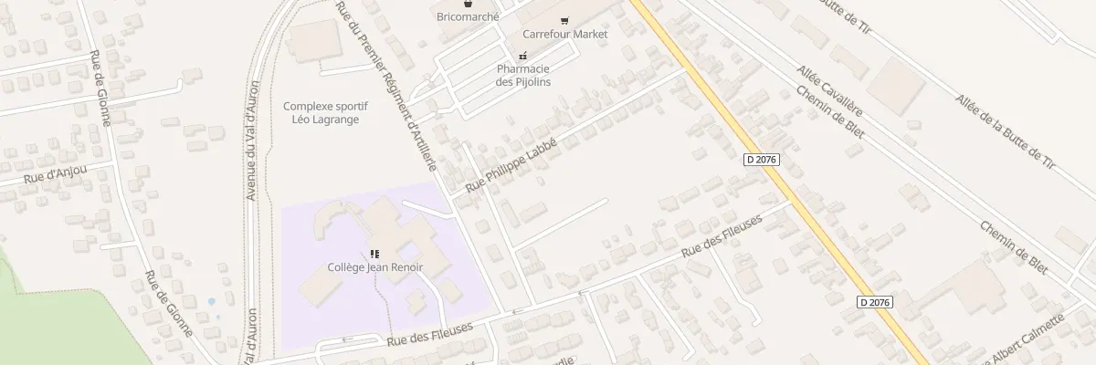 Plan du 27B Rue Philippe Labbé à Bourges