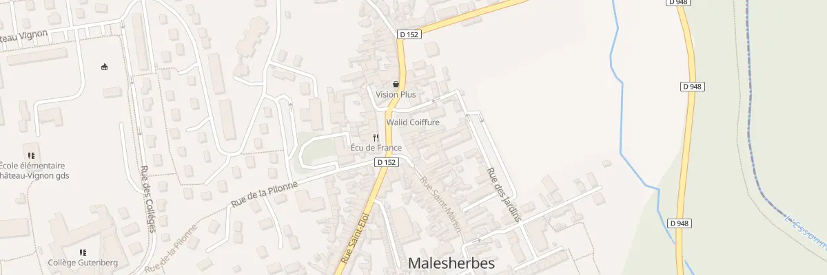 Plan du 7 Pl du Martroi au Malesherbois