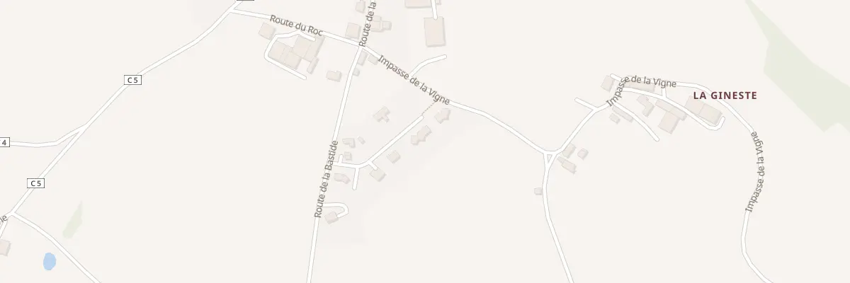 Plan du 6318 Lot La Peyre Blanque à Camjac