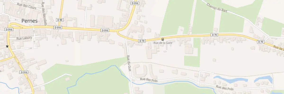 Plan du 16 Rue de la Gare à Pernes