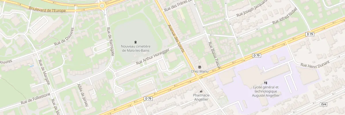 Plan du 456 Av des Sports à Dunkerque