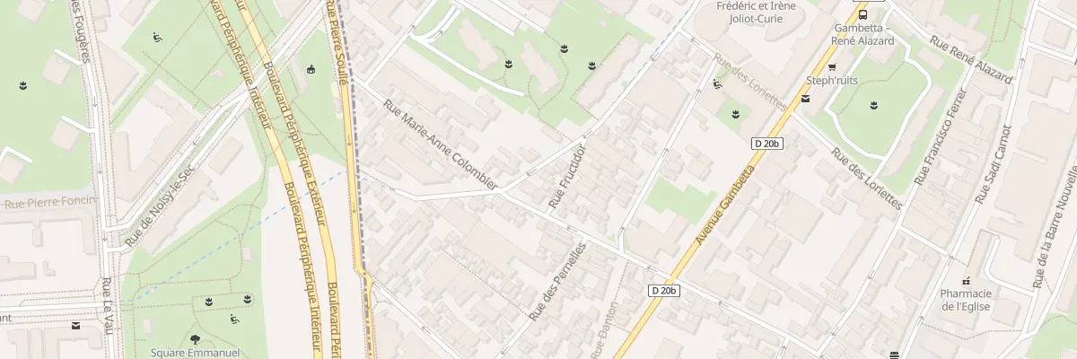 Plan du 32 Av de la Dhuys à Bagnolet