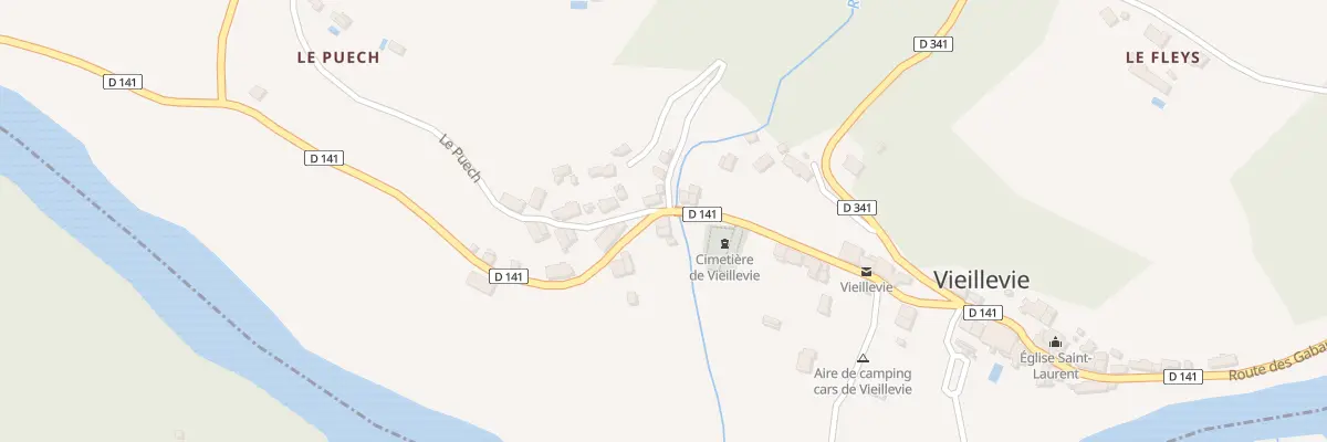 Plan du 5028 Le Bourg à Vieillevie