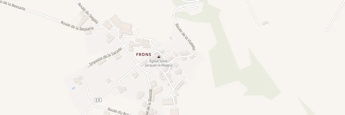 Plan du 5073 Frons à Camjac