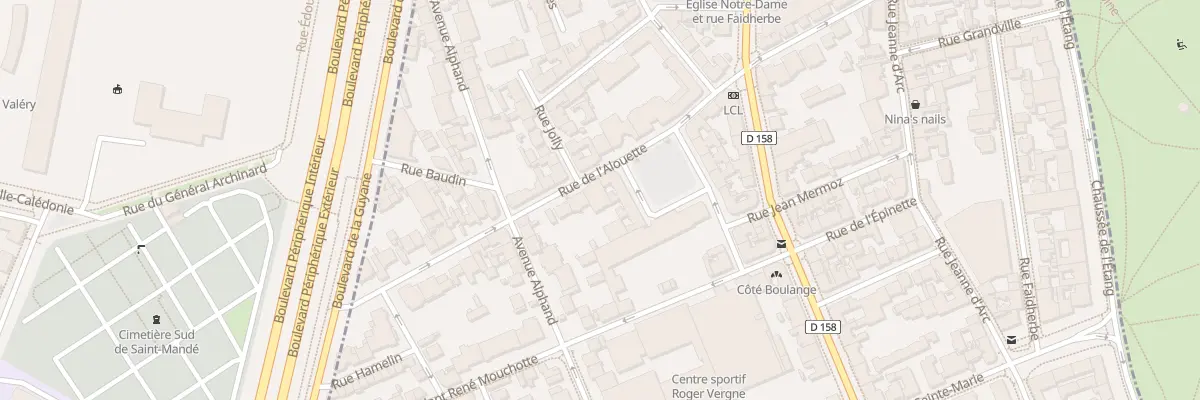 Plan du 21 Rue de l’Alouette à Saint-Mandé