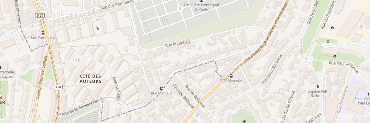 Plan du 52 Rue Marcelle à Pantin