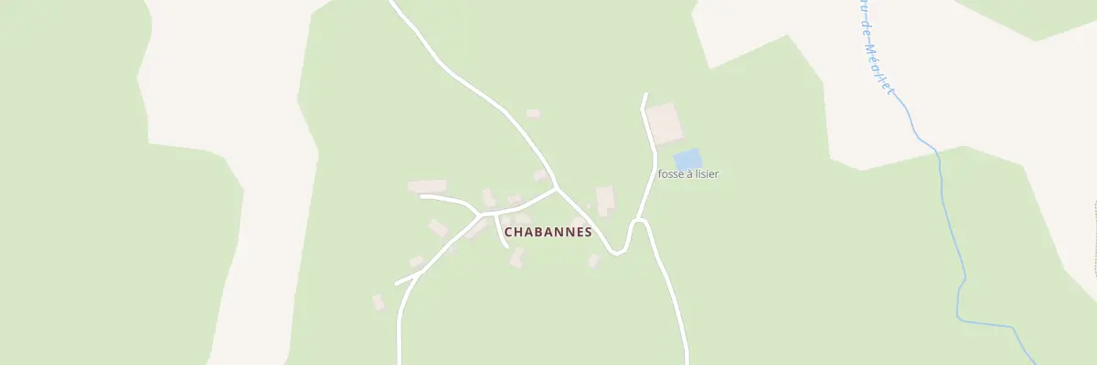 Plan du 5119 Chabannes à Méallet