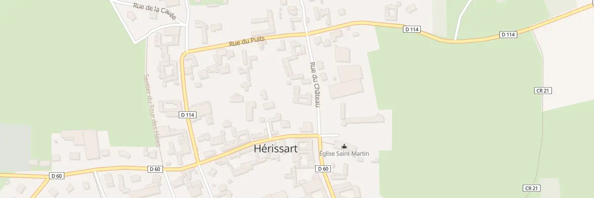 Plan du 8 Rue du Château à Hérissart
